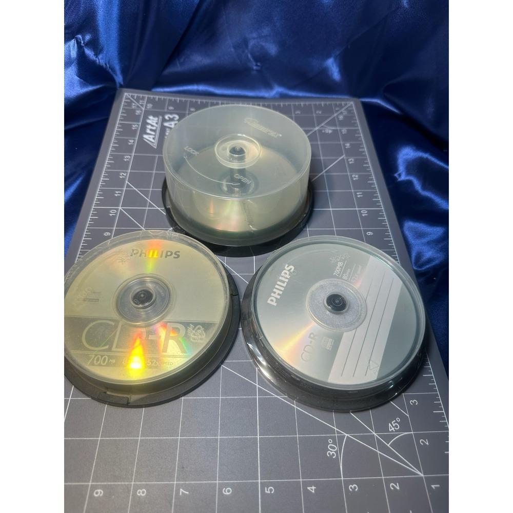 Mixed Lot CD-R 52X 700MB Discs Blank Recordable Philips (20) Memorex (9) 29total